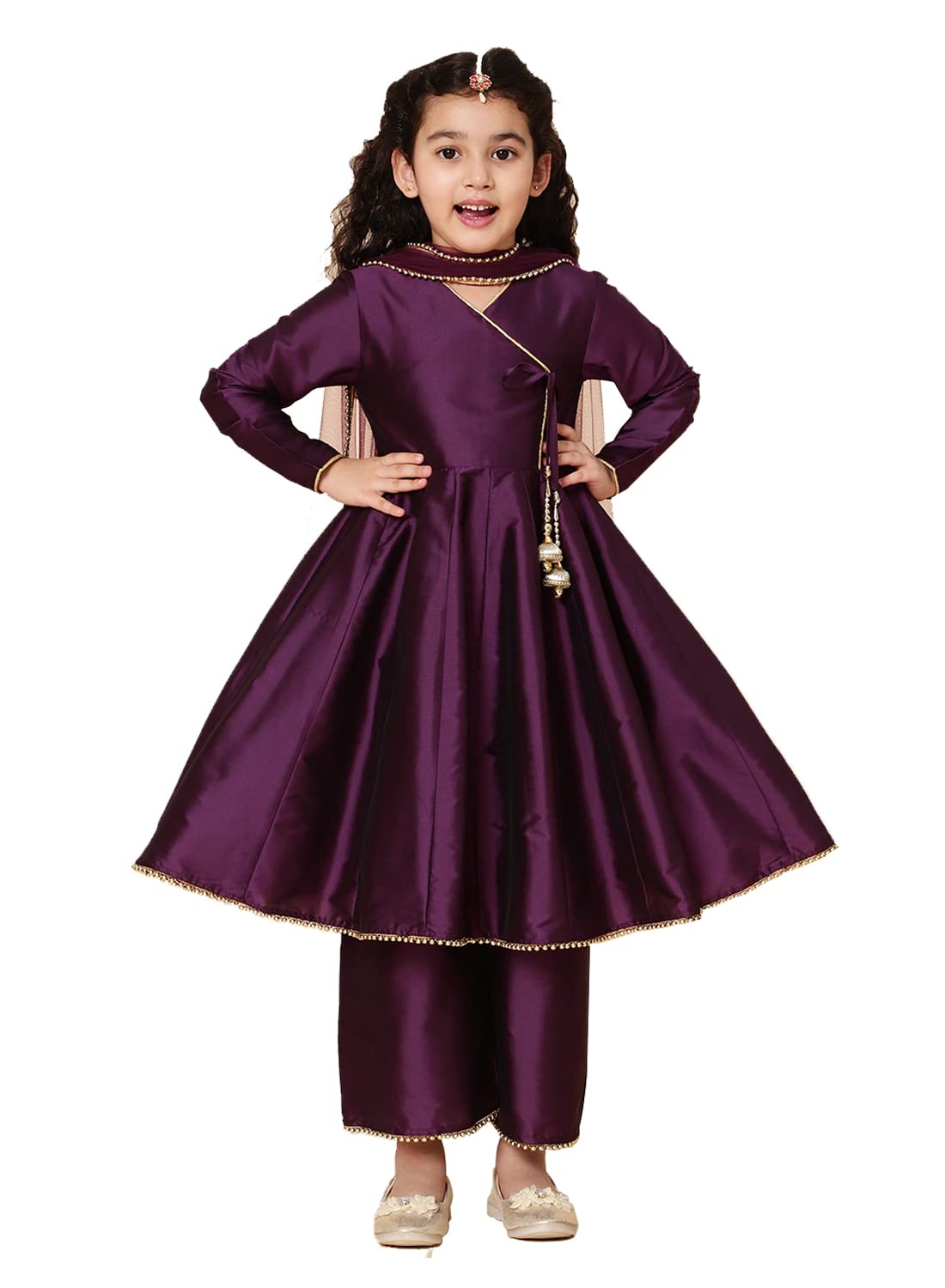 A.T.U.N. (All Things Uber Nice) A.T.U.N. Girls Anarkali Palazzo Set