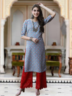 Tee Projekt Crepe Verstaile Straight Printed Kurti For WomenS Ll Casual Wear Kurti (Pack Of 6)