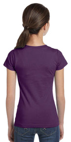 girls Fine Jersey T-Shirt - AQUA - XS(D0102H7M66X)