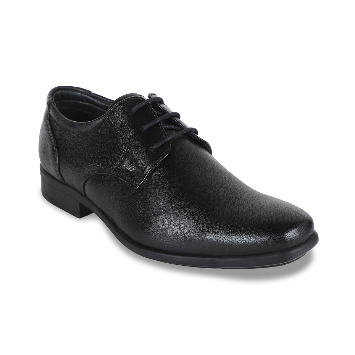 ID Black LaceUp Leather Formal Shoes for Men 6