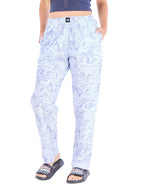 Bewakoof Womens All Over Printed Regular Fit Cotton Poplin Pyjamas_644718_Blue_L