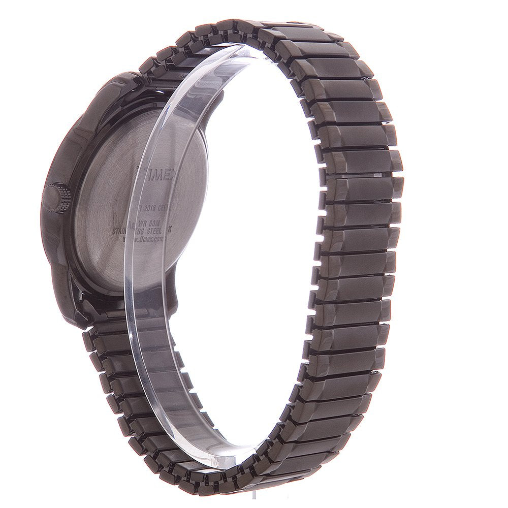 Timex Men's T2P135 Highland Street Gray Stainless Steel Expansion Band Watch