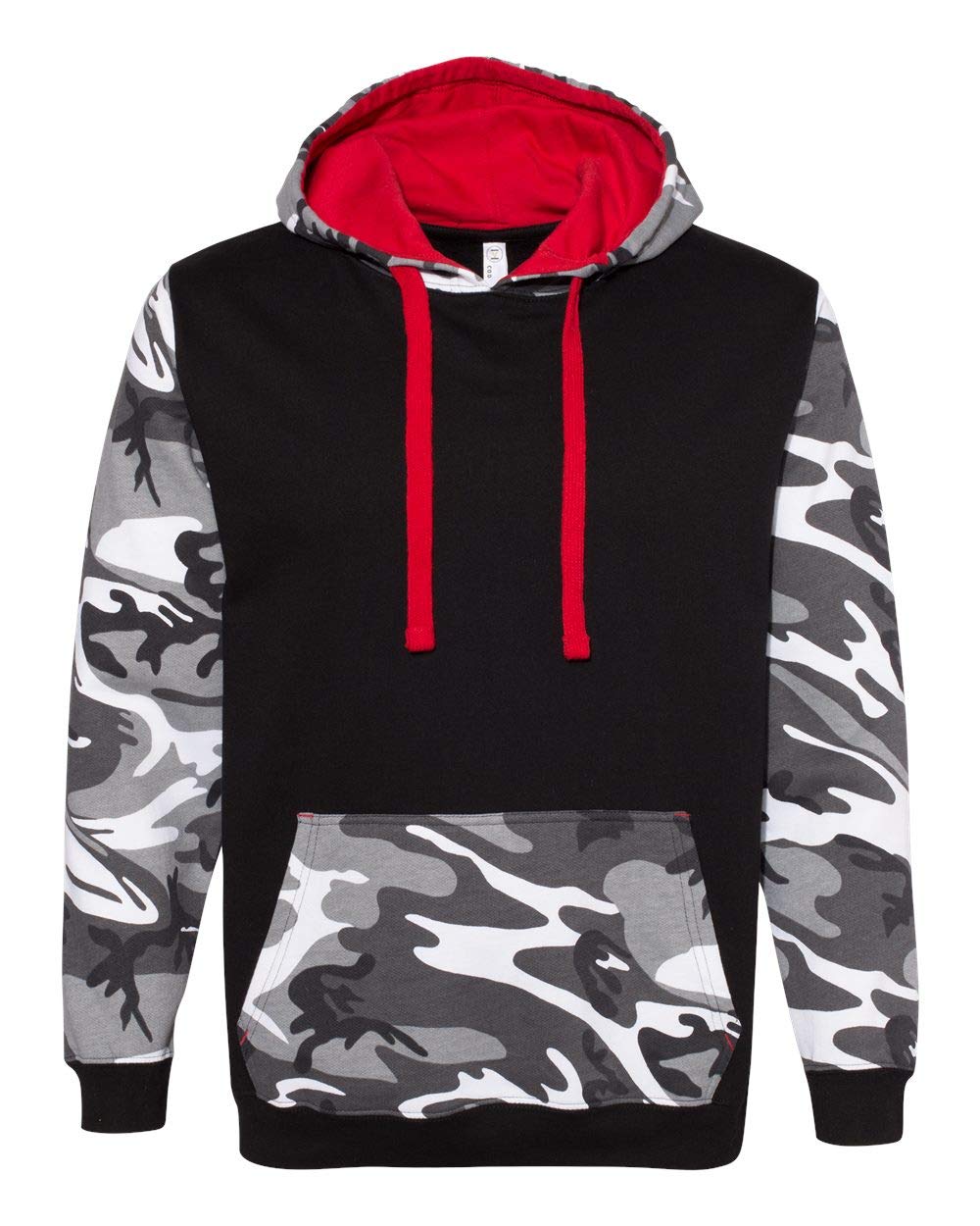 Mens Fashion camo Hooded Sweatshirt - NTRL gRN WD OR - S(D0102H7MD26)