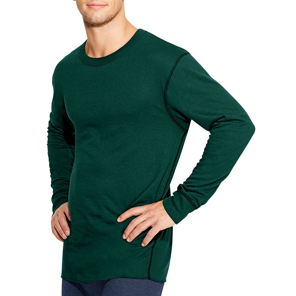 Duofold Men's Mid-Weight Wicking Crew Neck Top, Forest Grove, Medium