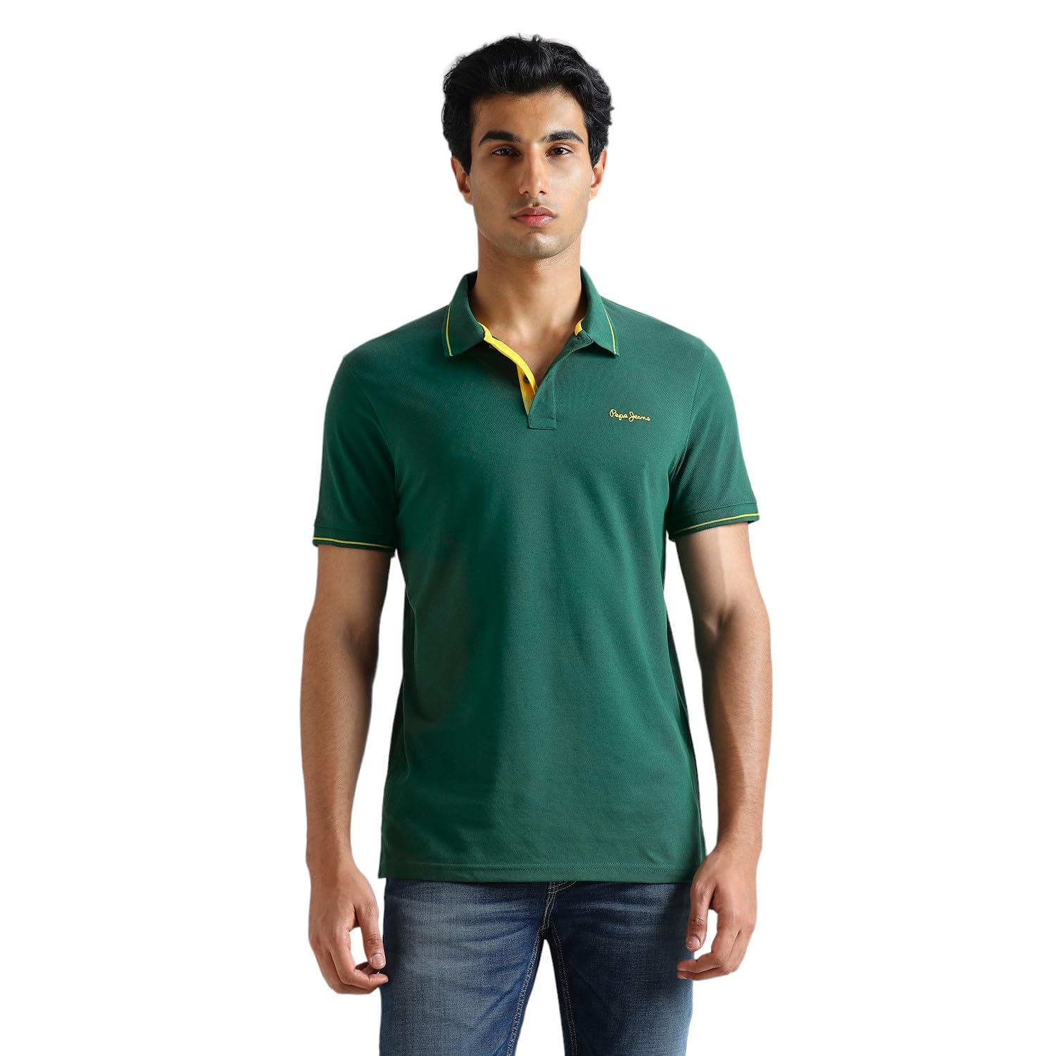 Maxton Solid Logo Printed Polo