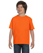 Gildan Youth 5.5 oz., 50/50 T-Shirt XS S ORANGE