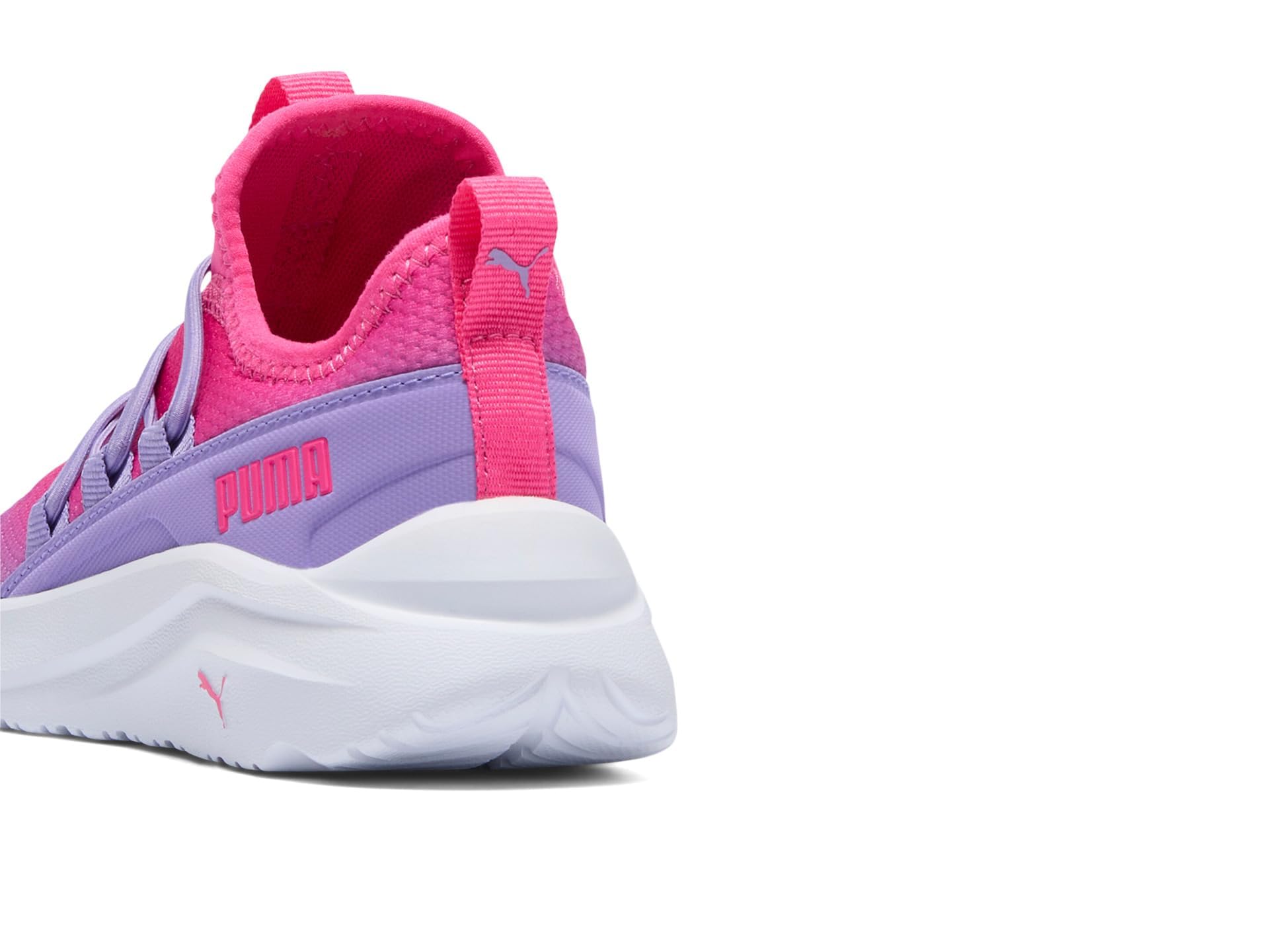 PUMA One4All Sneaker, Glowing Pink-Lavender Alert White, 12 US Unisex Little Kid