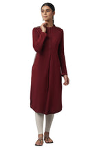 W For Woman Women'S Synthetic Regular Winter Kurta (21Now12883