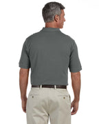 Mens 6 oz Ringspun cotton Piqu Short-Sleeve Polo - WHITE - 5XL(D0102H7NJ2T)