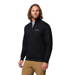 columbia Mens Hart Mountain II Half Zip Jacket, Black, Small