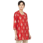 Fabindia Women Silk Cutwork Tunic Cotton