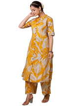ANNI DESIGNER Womens Rayon Viscose Straight Printed Kurta with Palazzo (Diboli Yellow_XXL_Yellow_XX-Large)