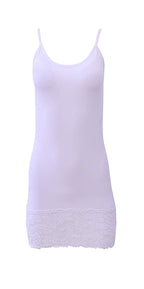 EGI Luxury Modal Women's Lace-Trimmed Full Slips Chemise. Proudly Made in Italy.