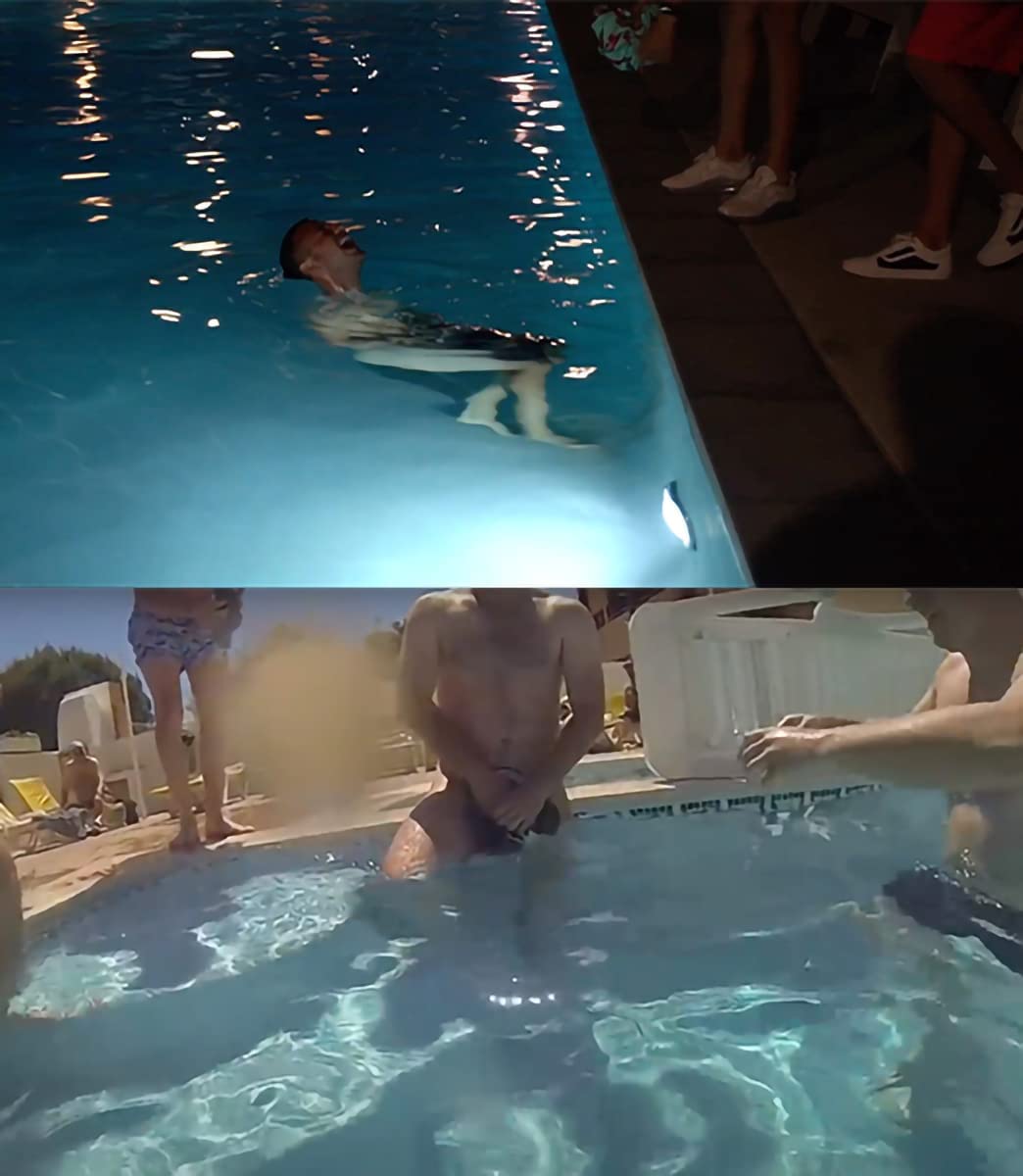 Dissolving Swim Trunks Birthday Prank Funny Bachelor Beach Party Gift for Your Bro Lose his Swim Shorts in The Swimming Pool