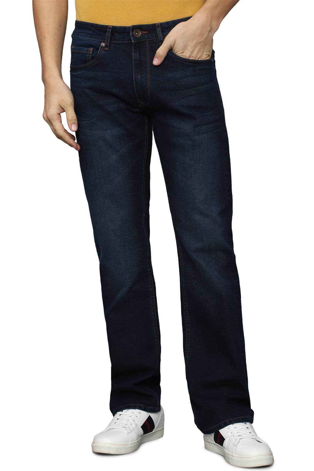 Louis Philippe MenS Relaxed Jeans (Lrdncbtf887256_Navy