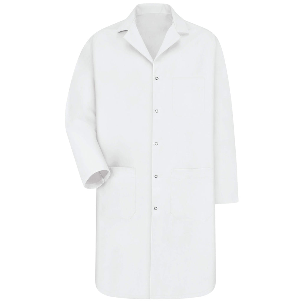 Red Kap mens Red Kap Medical Lab Coat, White, Large US