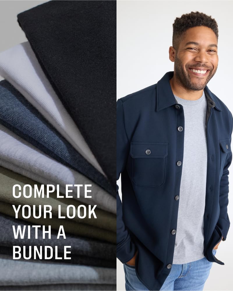 True Classic 6 Pack, Staple Color Pack, Men's Short Sleeve Crew Neck T-Shirt, Medium