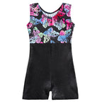 HOZIY Gymnastics Leotards for Girls Kids Child 5t Size 5-6 Years Old Shiny Butterflies