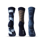 Bonjour Cotton Designer Office/Business/Formal Crew Calf Length, Multicolor Socks For Men