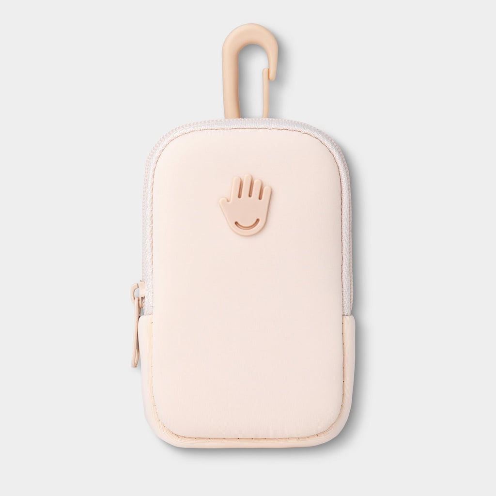 Touchland Touchette Zippered Pouch, Attachable Fashion Accessory with Snap Hook for Power Mist and Glow Mist 1FL OZ, Blush Pink