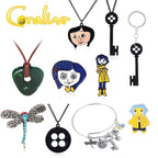 Coraline Seeing Stone Pendant Necklaces - Coraline Halloween Costume Jewelry - Christmas Gifts for Women Men and Fans