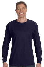 Unisex garment-Dyed Long-Sleeve T-Shirt - BLAcK - S(D0102H7K6T2)