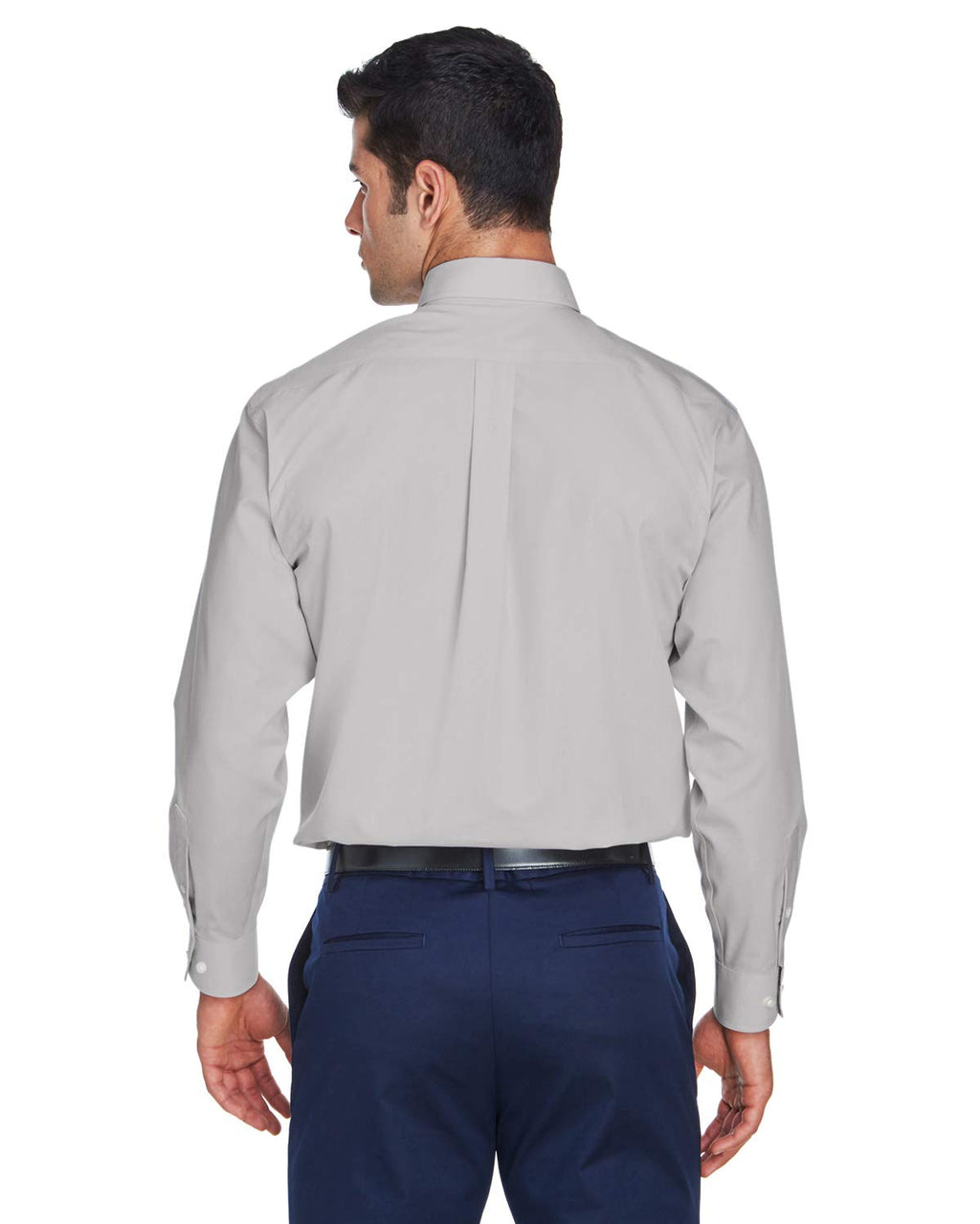 Mens crown Woven collectionSolid Broadcloth - WHITE - 5XL(D0102H76Z8T)