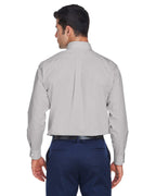 Mens crown Woven collectionSolid Broadcloth - WHITE - 5XL(D0102H76Z8T)