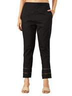 Libas WomenS Regular Trousers (Pl1666_Black
