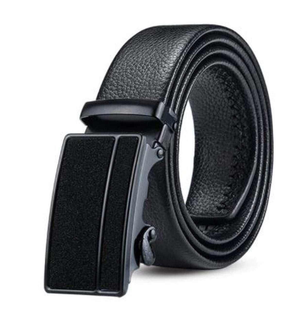 Zacharias MenS Faux Leather Belt With Autolock Buckle Gl18 (Black, 4Xl) (Pack Of 1) 4