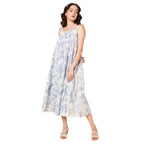 High Star Women'S Cotton A-Line Maxi Dresses (Hswdrs23008_Bl_Blue_M)
