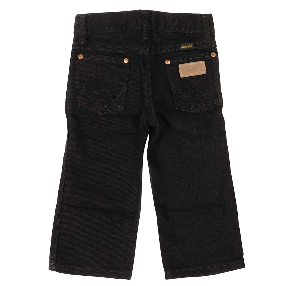 Wrangler Men's Big Boys' 13MWZ Cowboy Cut Original Fit Jean, Overdyed Black, 16 Husky