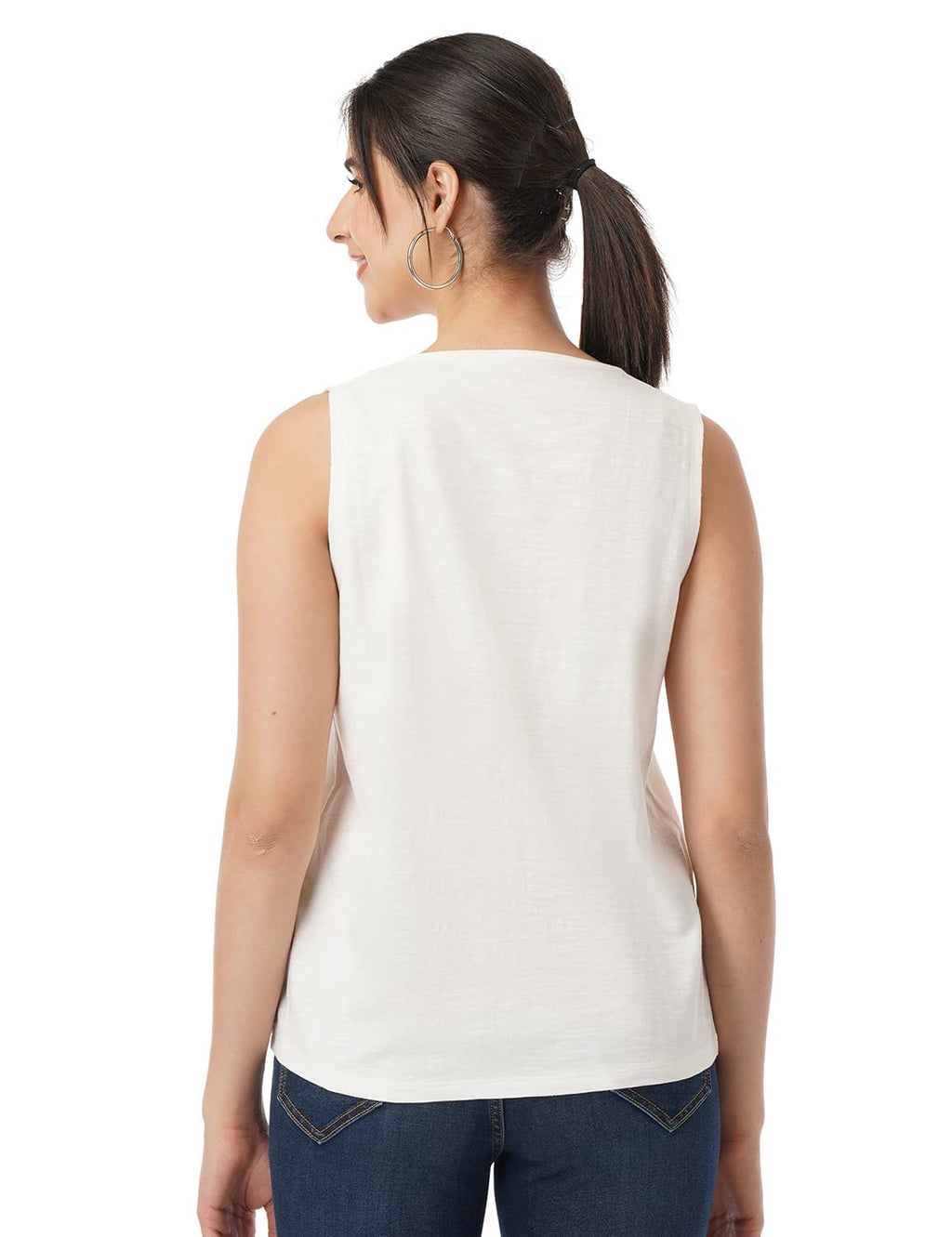 Fyltr WomenS Solid Regular Fit Blouse (Fylss23Wkt-003_Ecru Beauty