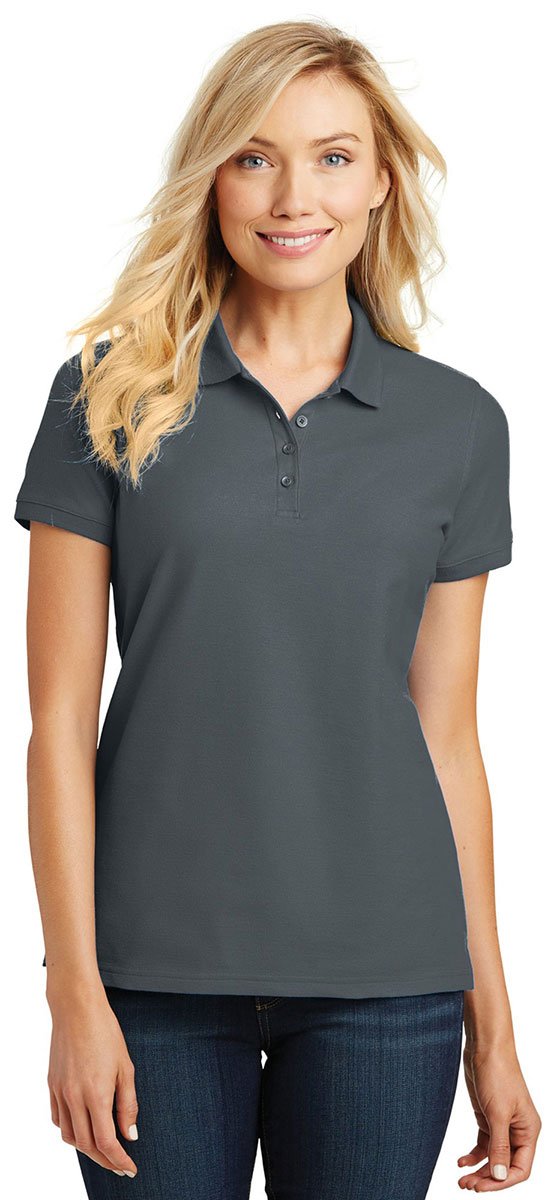 Port Authority Ladies core classic Pique Polo L graphite