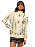 The Souled Store Pointelle Knitted Sweater : Eden Cable Knit Women Oversized Sweater