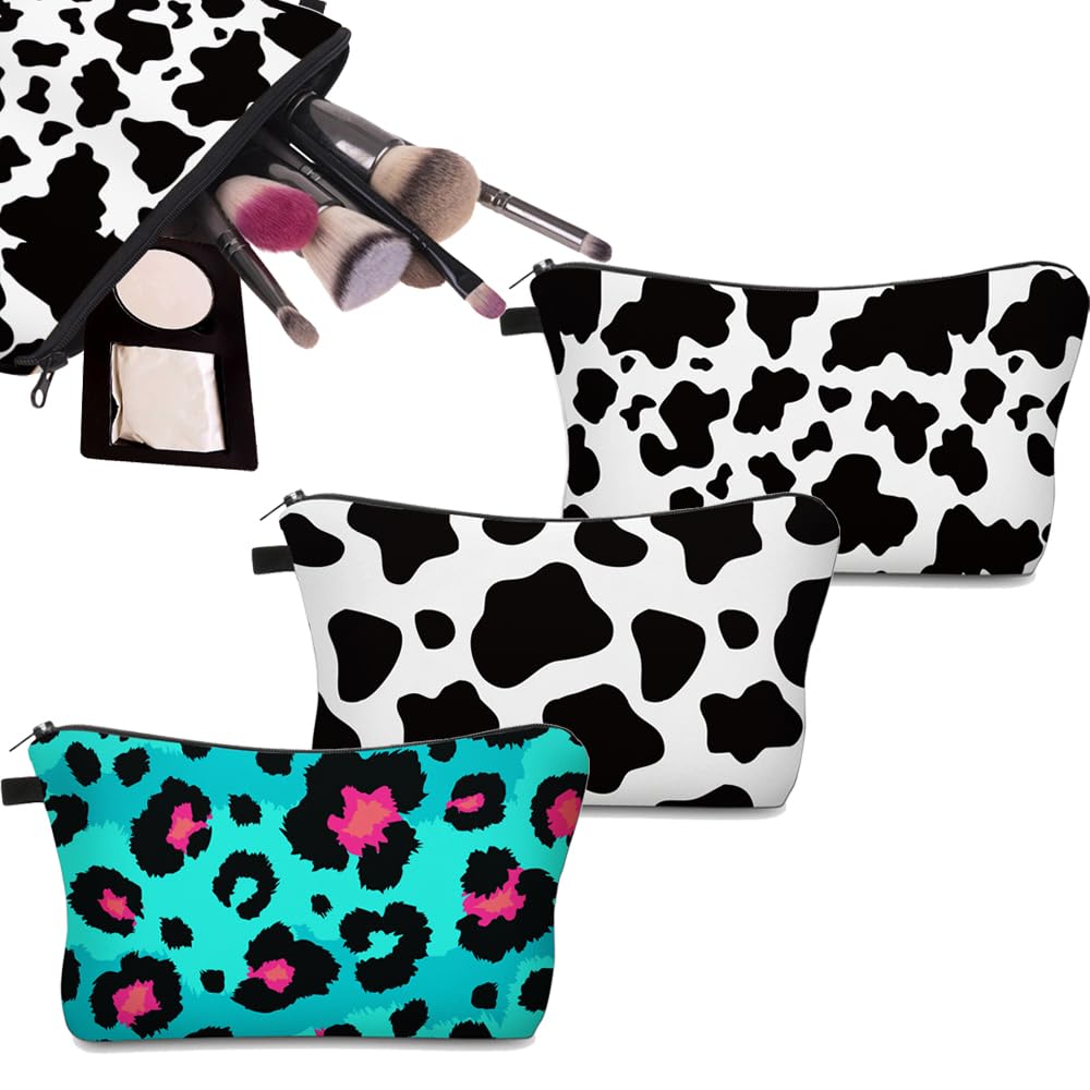 Deanfun Makeup Bag, 3pcs/set Super Funny 3D Printing Women Cosmetic Bag Multifunction Pencil Holder