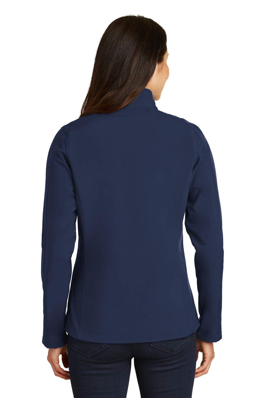Port Authority Ladies Core Soft Shell Jacket L Dress Blue Navy