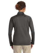 Ladies Stretch Tech-Shell compass Full-Zip - DK gREY HEATHER - S(D0102H76NR2)