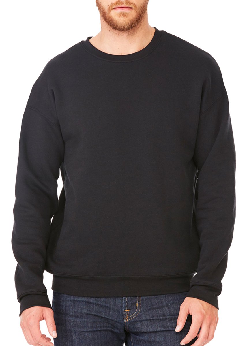 Unisex Drop Shoulder Fleece - WHITE - XS(D0102H7W968)