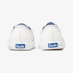 Keds Women's Champion Lace Up Sneaker, White Leather, 9.5