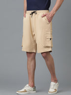 Kotty MenS Cargo Shorts With Multiple Pockets  Ideal For Hiking & Adventure(Beige,Xl)