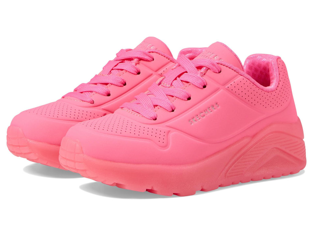 Skechers Girls Uno Ice Vegan Air-Cooled Memory Foam Cushioned Comfort Insole Sneakers