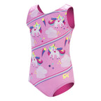 GK Stars Gymnastics & Dance Leotard for Girls and Toddlers - Activewear One Piece Outfit in Fun Colorful Prints (Child Large, Un