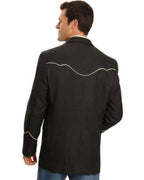 SOLID BLAZER W/PIPING