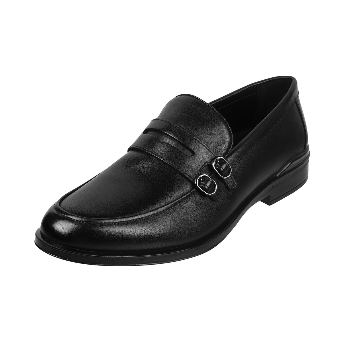 Mochi Men Black Formal Leather Flat Shoes Uk/10 Eu/44 (14749) 10-44