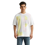 Pepe Jeans MenS Oversize Fit Graphic Printed T-Shirts White