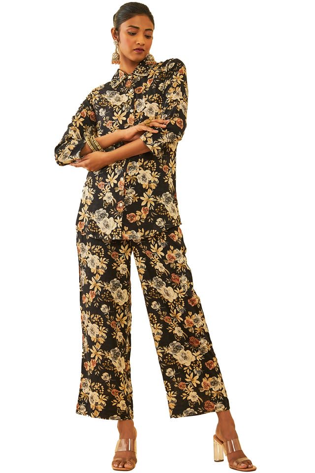 Soch Women Rayon Floral Print Jumpsuit