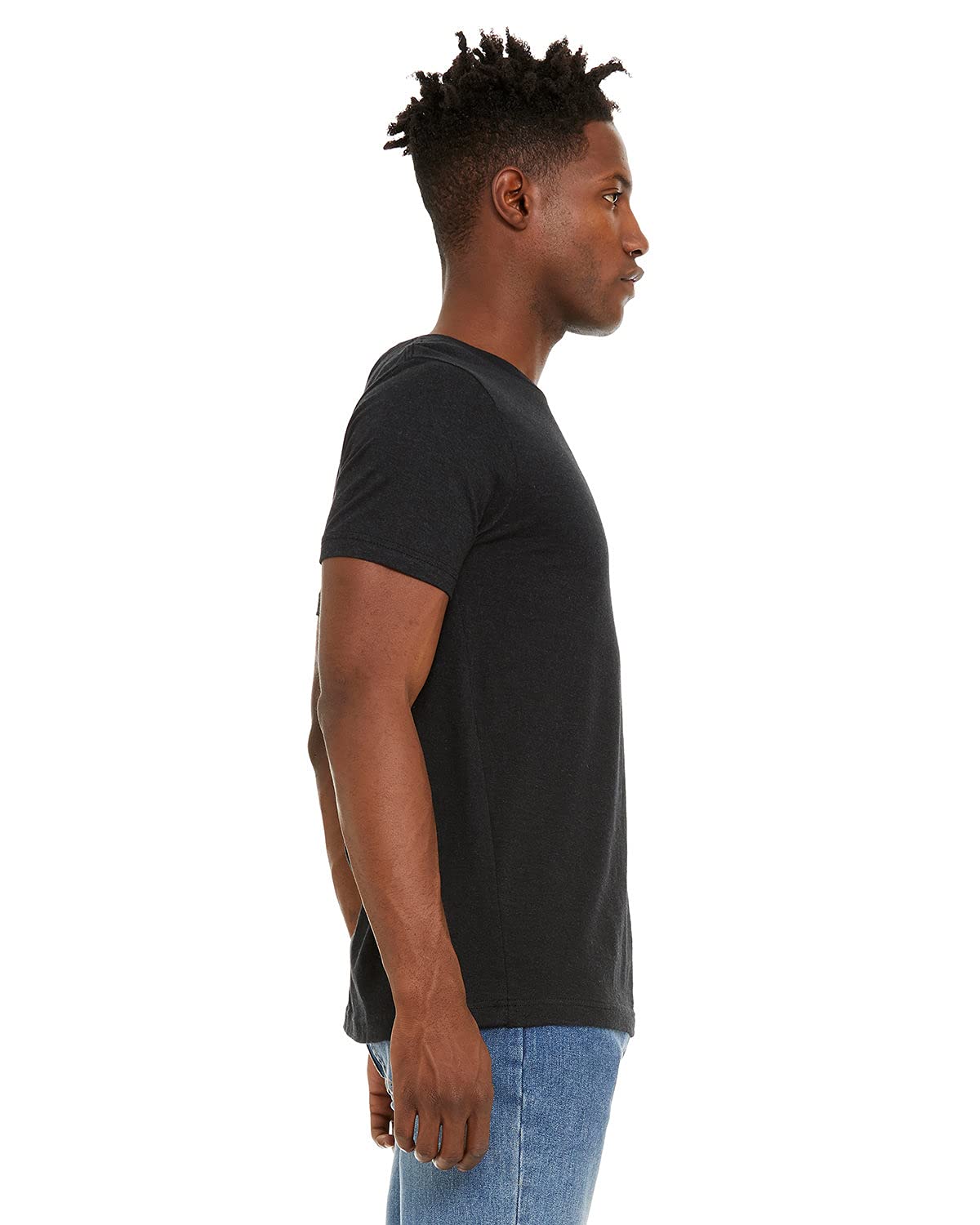 Unisex Sueded T-Shirt - HEATHER RED - XS(D0102H7KPJ2)