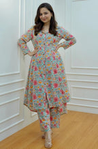 Leriya Fashion Women Rayon Blend Ethnic Wear Formal Kurta Co-Ord Set
