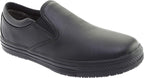 Genuine Grip 2060-11W Womens Slip-Resistant Retro Slip-on Work Shoes  Black - Size 11